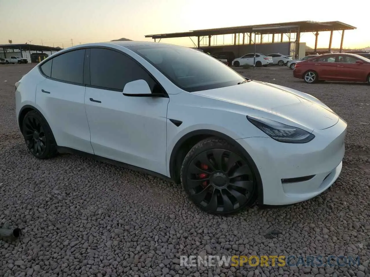4 Photograph of a damaged car 5YJYGDEF9LF013855 TESLA MODEL Y 2020