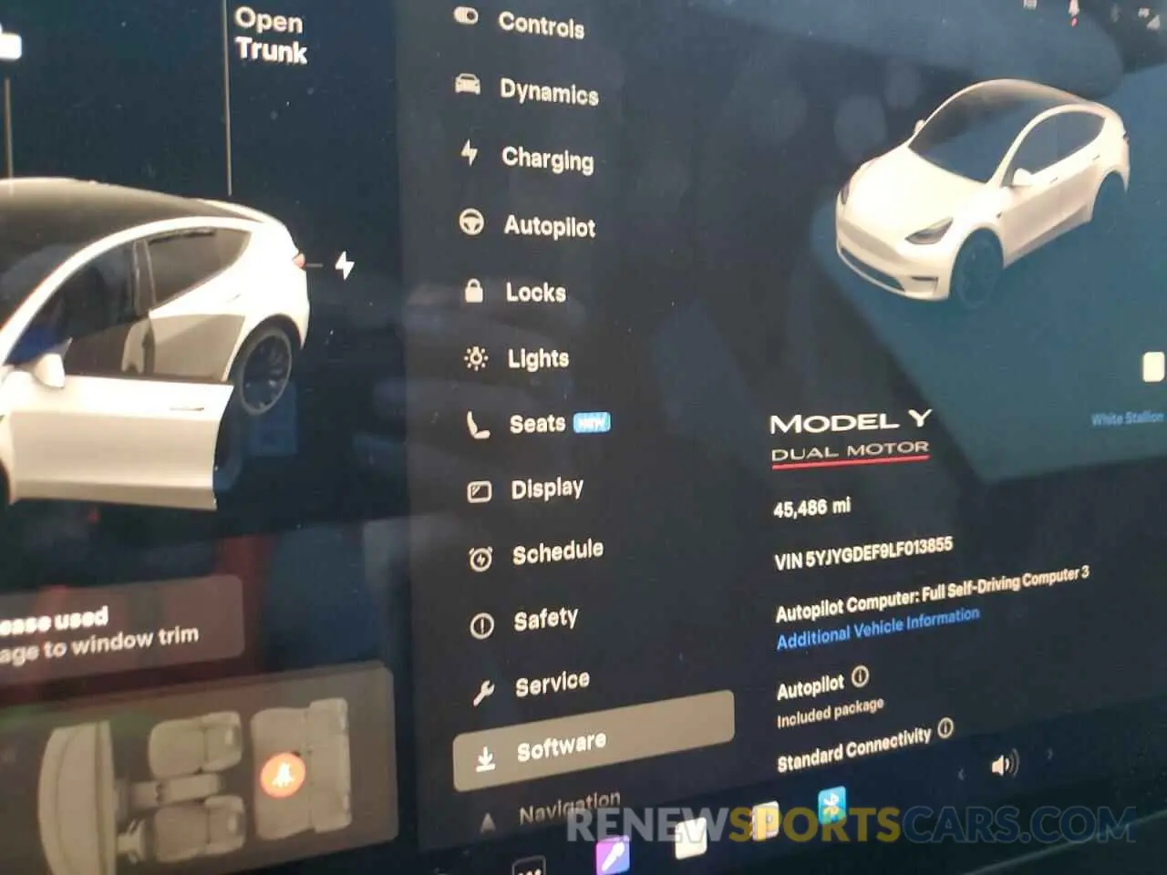 9 Photograph of a damaged car 5YJYGDEF9LF013855 TESLA MODEL Y 2020