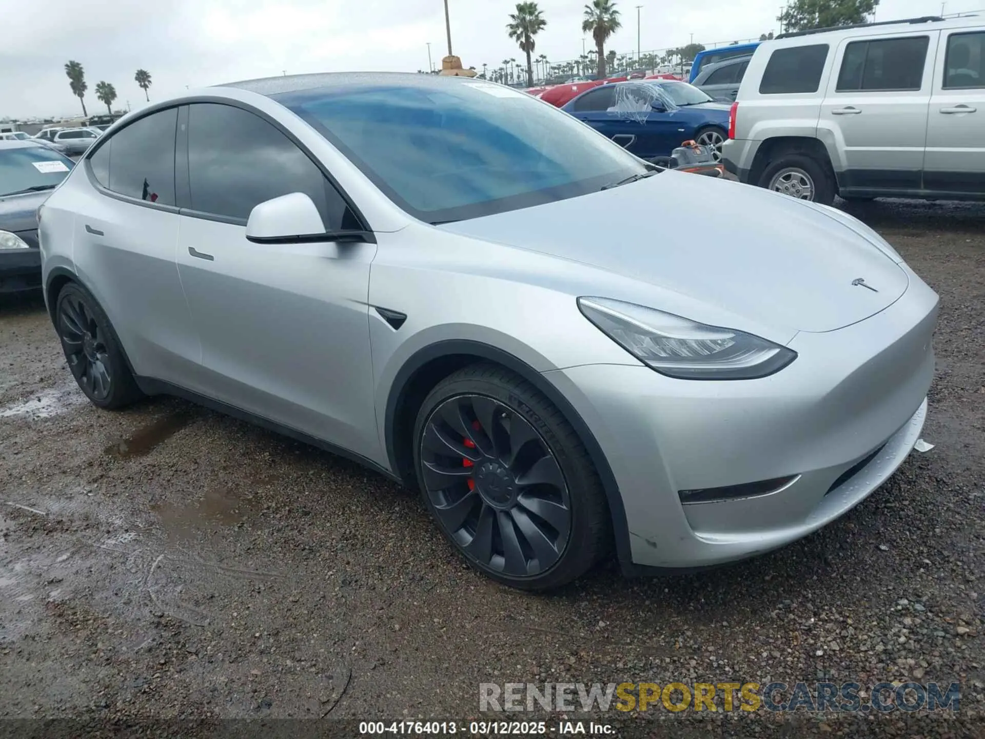 1 Photograph of a damaged car 5YJYGDEF9LF038500 TESLA MODEL Y 2020