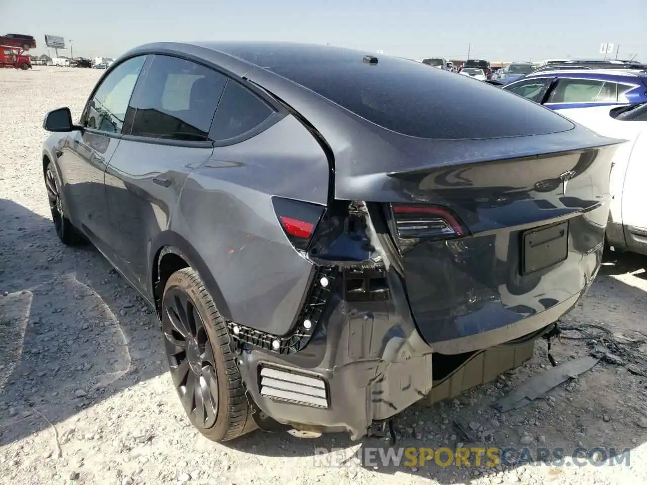 3 Photograph of a damaged car 5YJYGDEFXLF000872 TESLA MODEL Y 2020