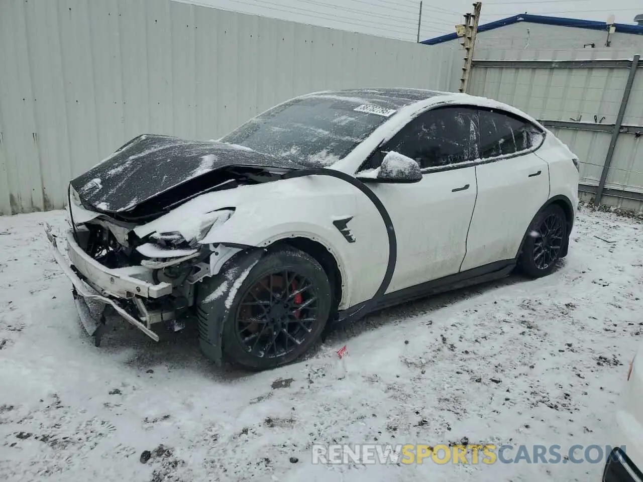1 Photograph of a damaged car 5YJYGDEFXLF001861 TESLA MODEL Y 2020