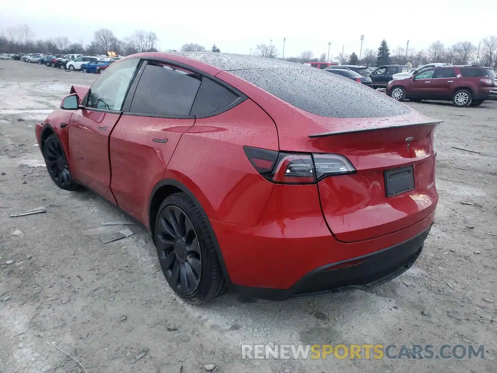 3 Photograph of a damaged car 5YJYGDEFXLF027988 TESLA MODEL Y 2020