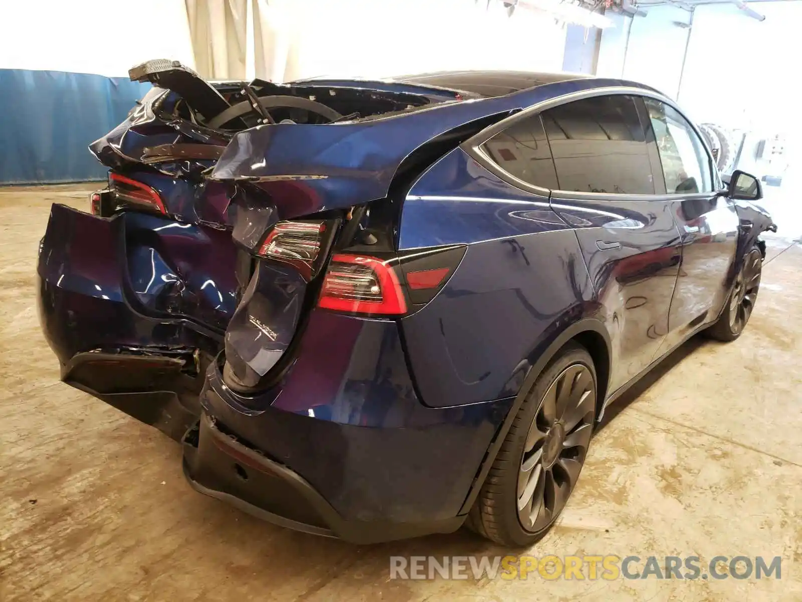 4 Photograph of a damaged car 5YJYGDEFXLF037839 TESLA MODEL Y 2020