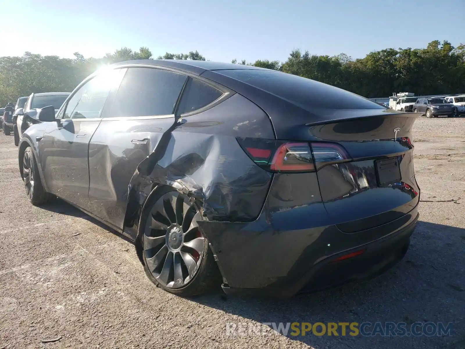 3 Photograph of a damaged car 5YJYGDEFXLF049876 TESLA MODEL Y 2020