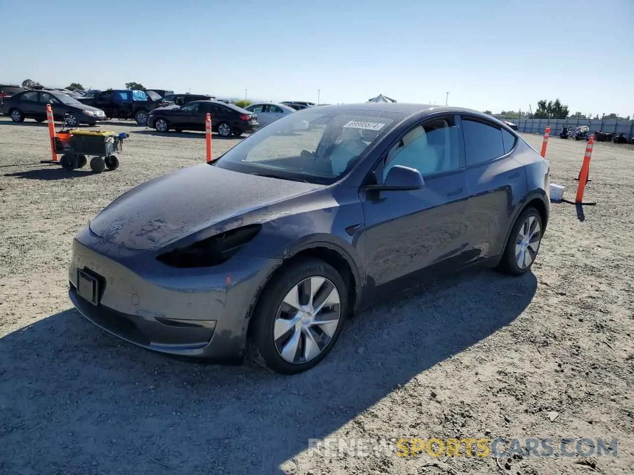1 Photograph of a damaged car 5YJYGAED2MF136055 TESLA MODEL Y 2021