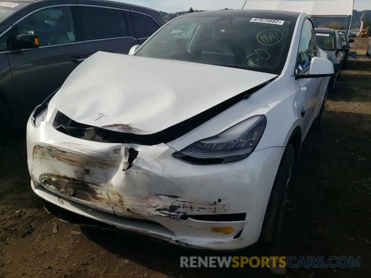 9 Photograph of a damaged car 5YJYGAEE0MF159262 TESLA MODEL Y 2021