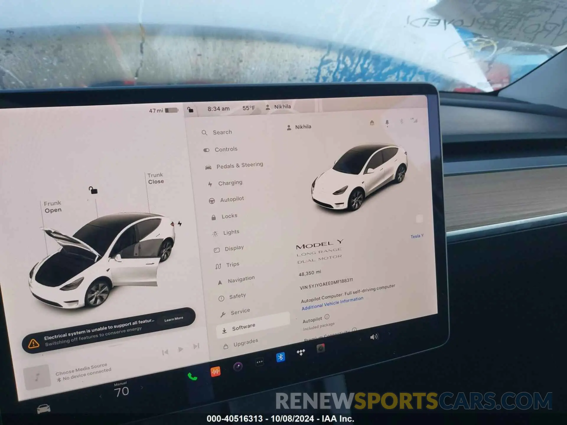17 Photograph of a damaged car 5YJYGAEE0MF188311 TESLA MODEL Y 2021