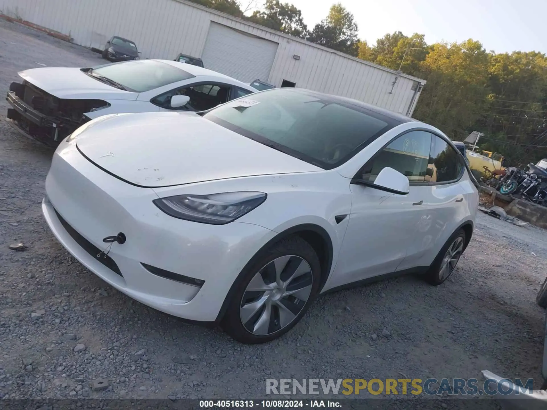 2 Photograph of a damaged car 5YJYGAEE0MF188311 TESLA MODEL Y 2021