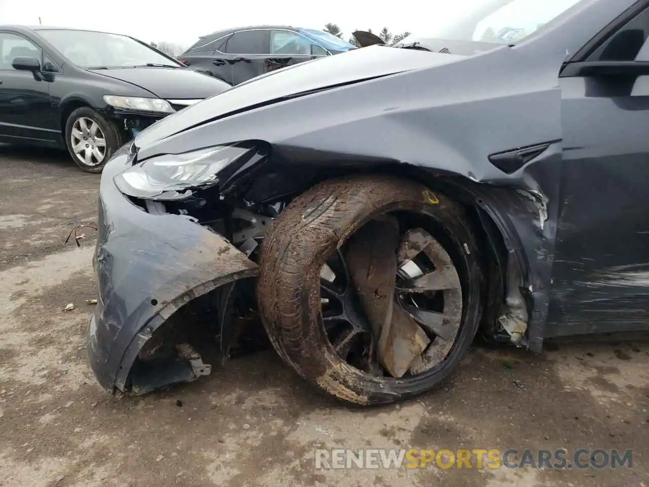 9 Photograph of a damaged car 5YJYGAEE0MF194206 TESLA MODEL Y 2021