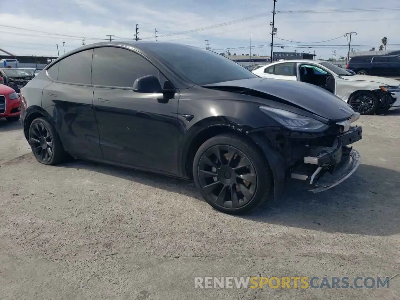 4 Photograph of a damaged car 5YJYGAEE0MF203308 TESLA MODEL Y 2021