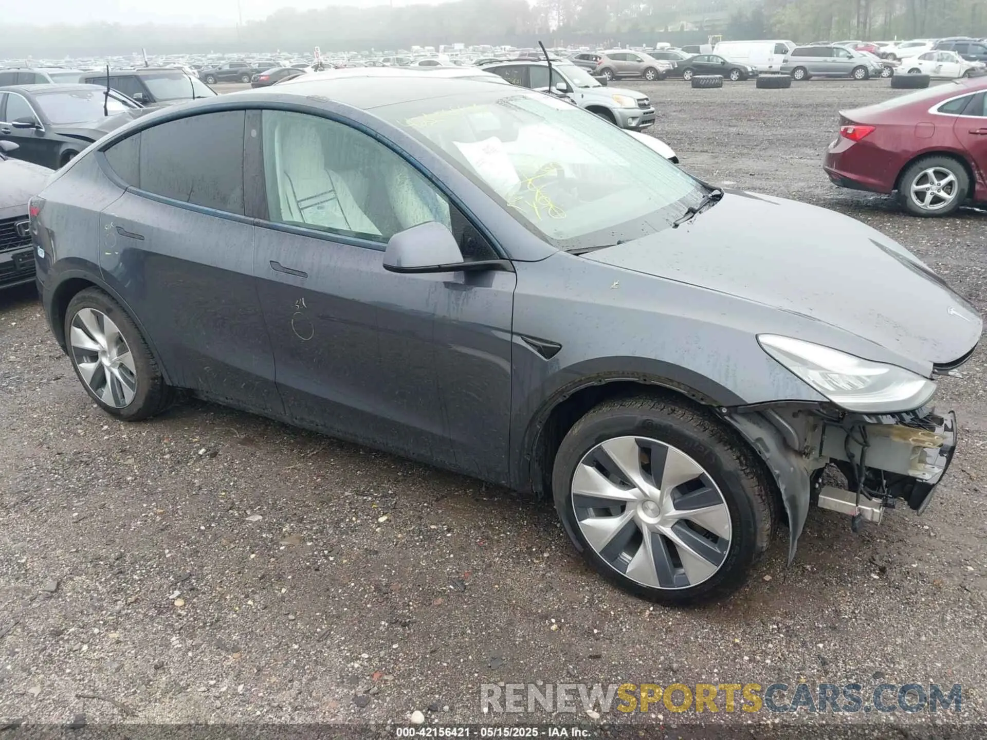 1 Photograph of a damaged car 5YJYGAEE1MF145161 TESLA MODEL Y 2021