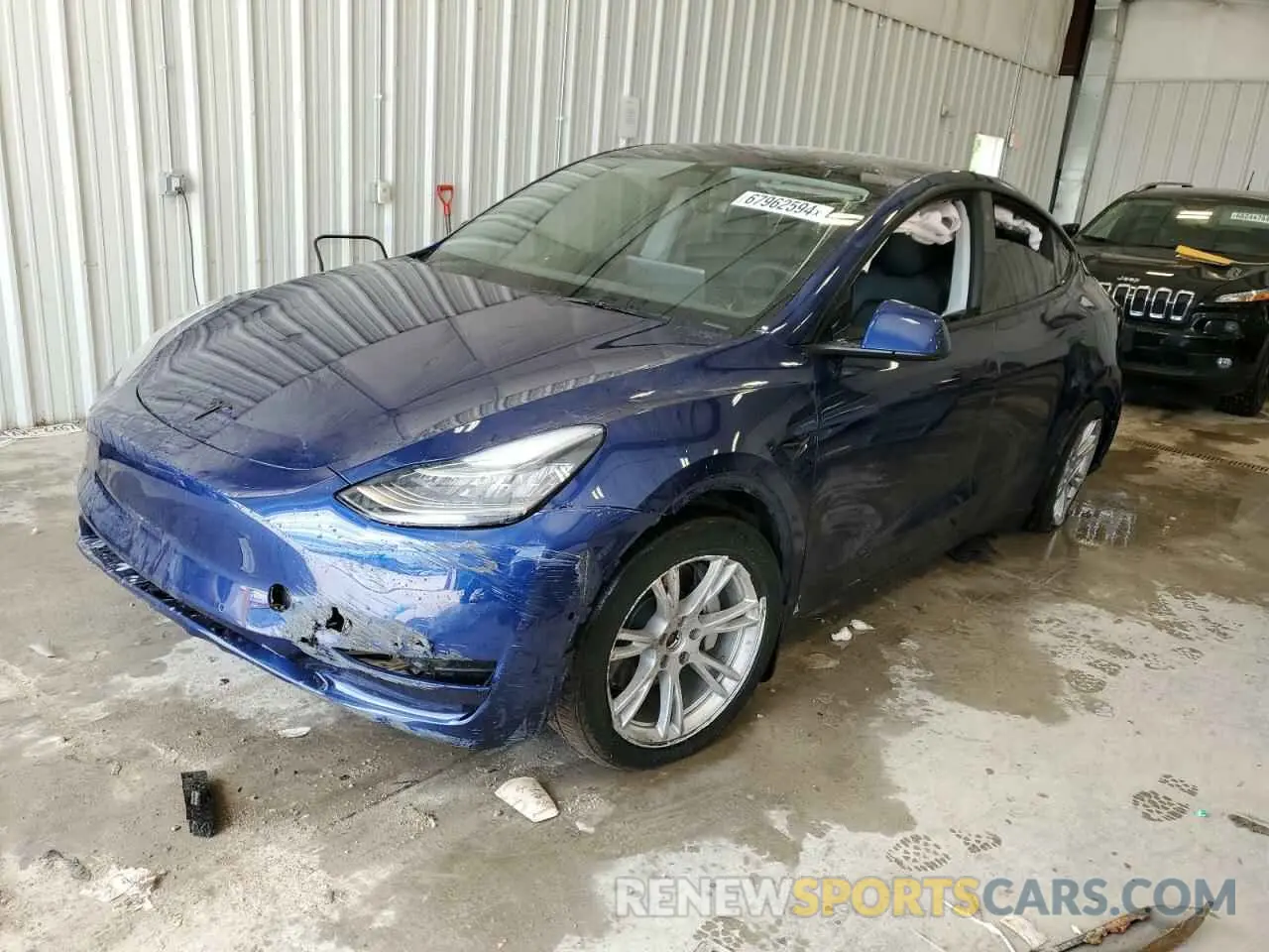1 Photograph of a damaged car 5YJYGAEE1MF179892 TESLA MODEL Y 2021