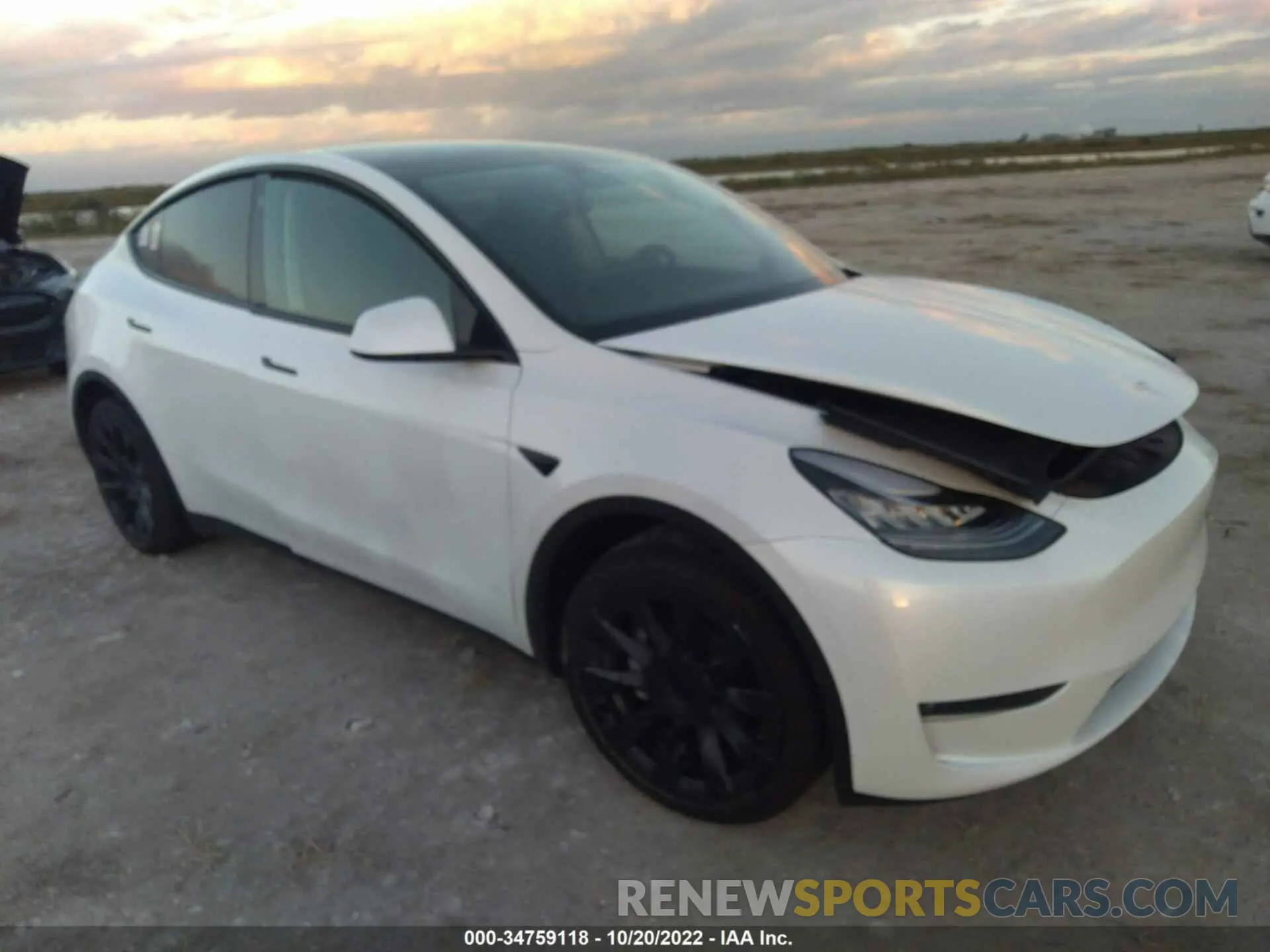 1 Photograph of a damaged car 5YJYGAEE1MF263341 TESLA MODEL Y 2021