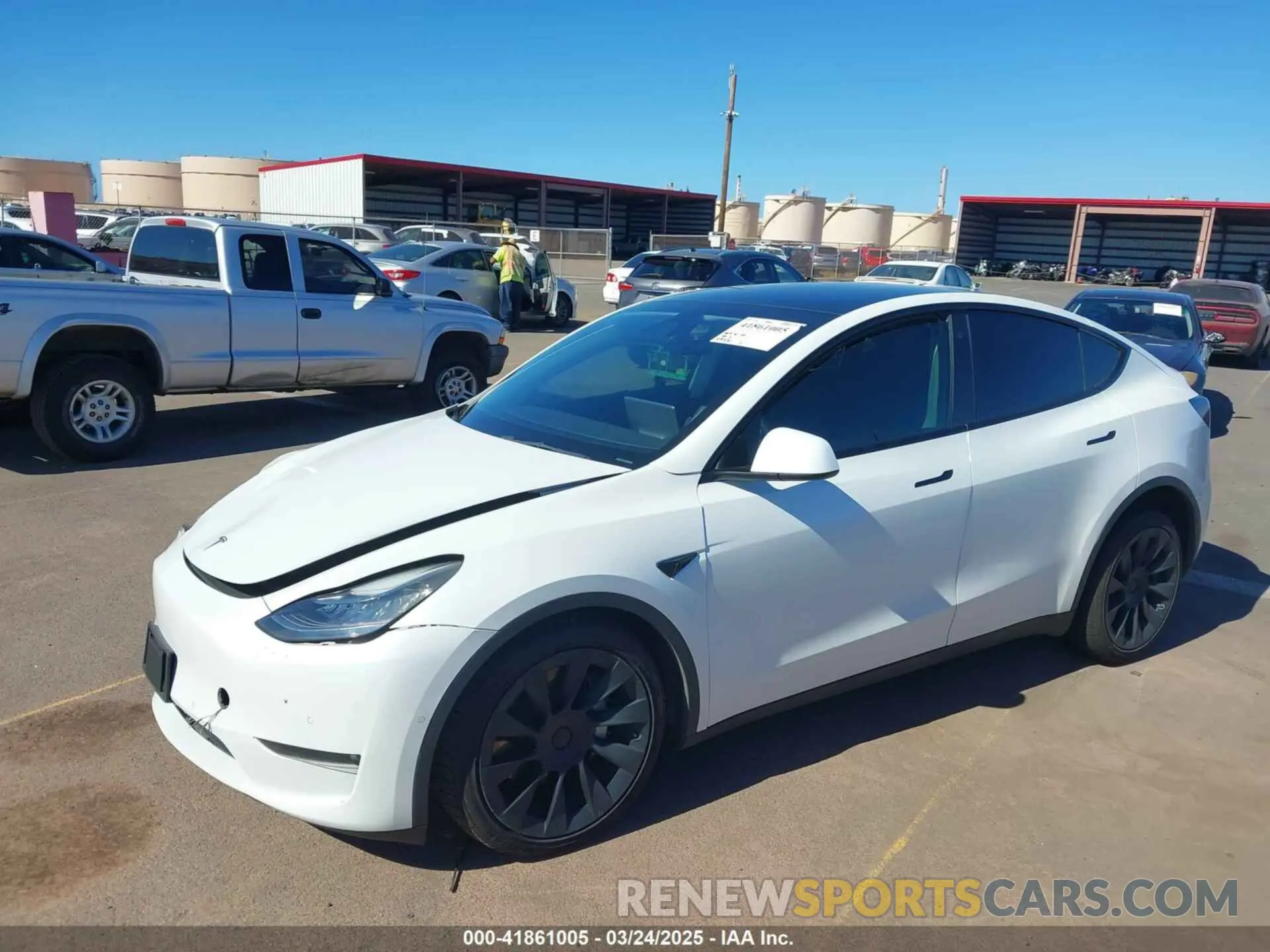 6 Photograph of a damaged car 5YJYGAEE3MF194197 TESLA MODEL Y 2021