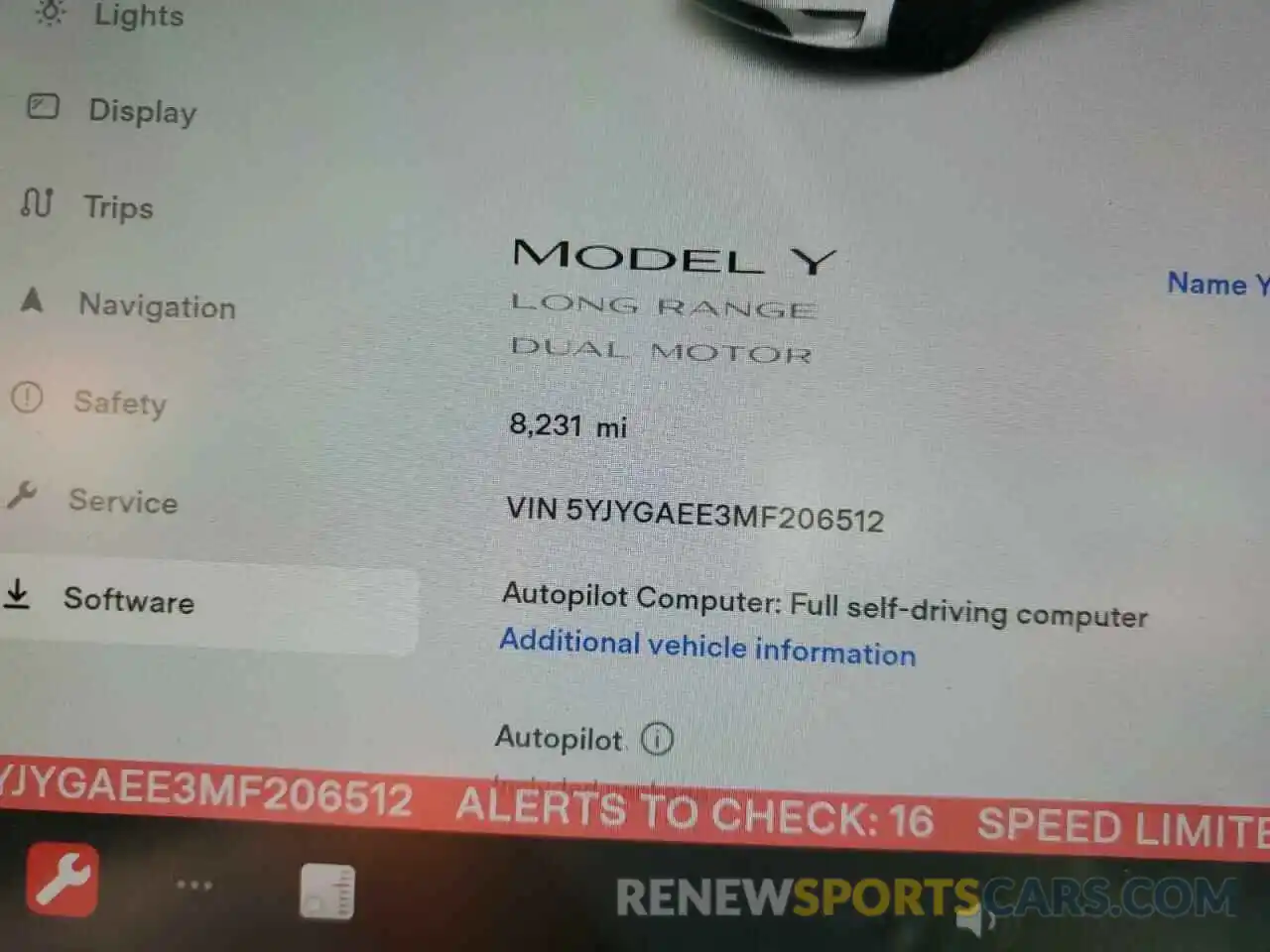 9 Photograph of a damaged car 5YJYGAEE3MF206512 TESLA MODEL Y 2021