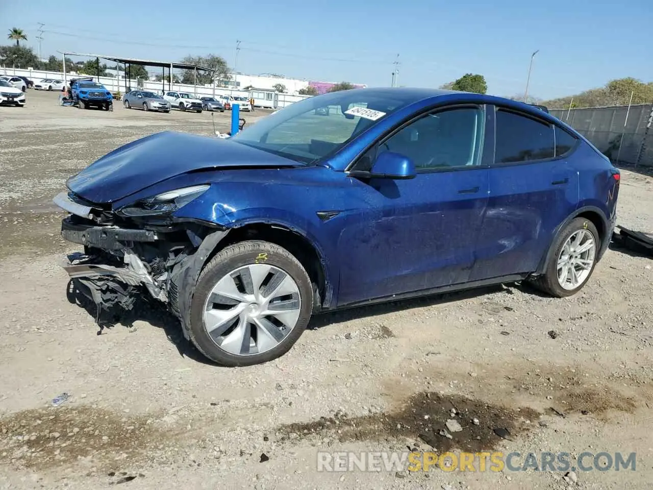 1 Photograph of a damaged car 5YJYGAEE3MF231751 TESLA MODEL Y 2021