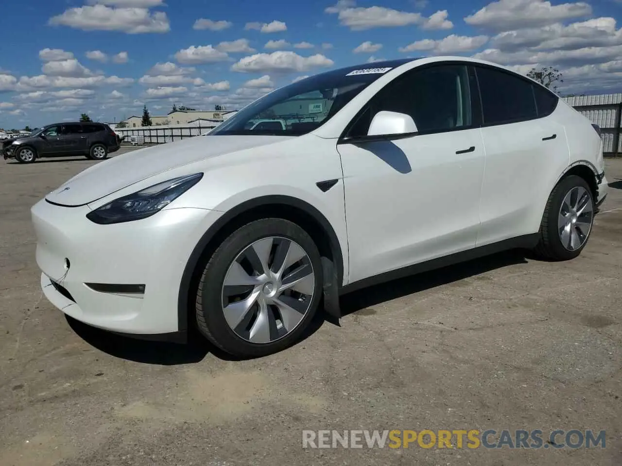 1 Photograph of a damaged car 5YJYGAEE4MF267156 TESLA MODEL Y 2021