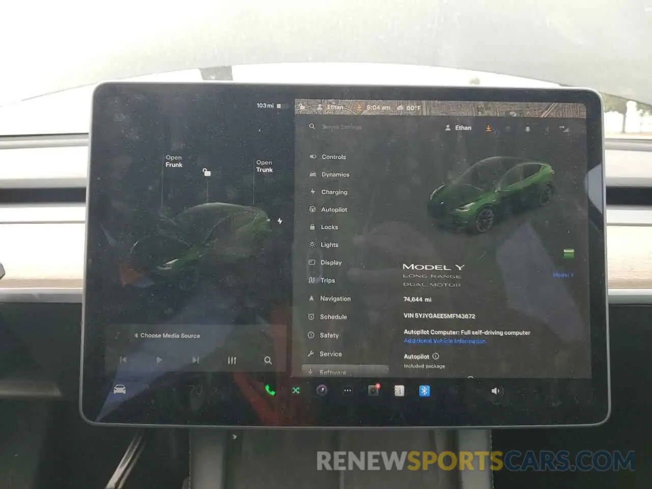 9 Photograph of a damaged car 5YJYGAEE5MF143672 TESLA MODEL Y 2021