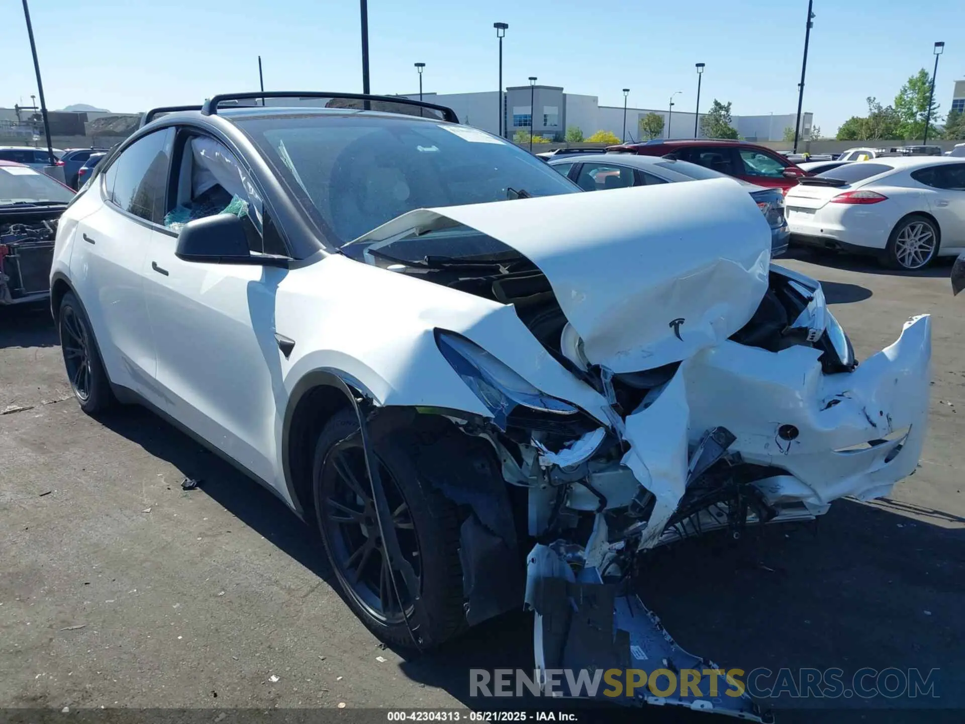 1 Photograph of a damaged car 5YJYGAEE5MF189275 TESLA MODEL Y 2021
