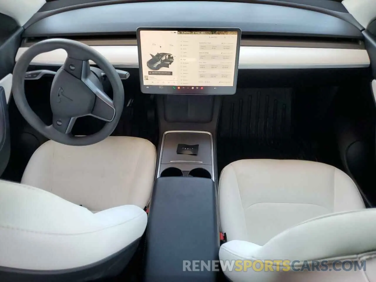 8 Photograph of a damaged car 5YJYGAEE5MF195156 TESLA MODEL Y 2021