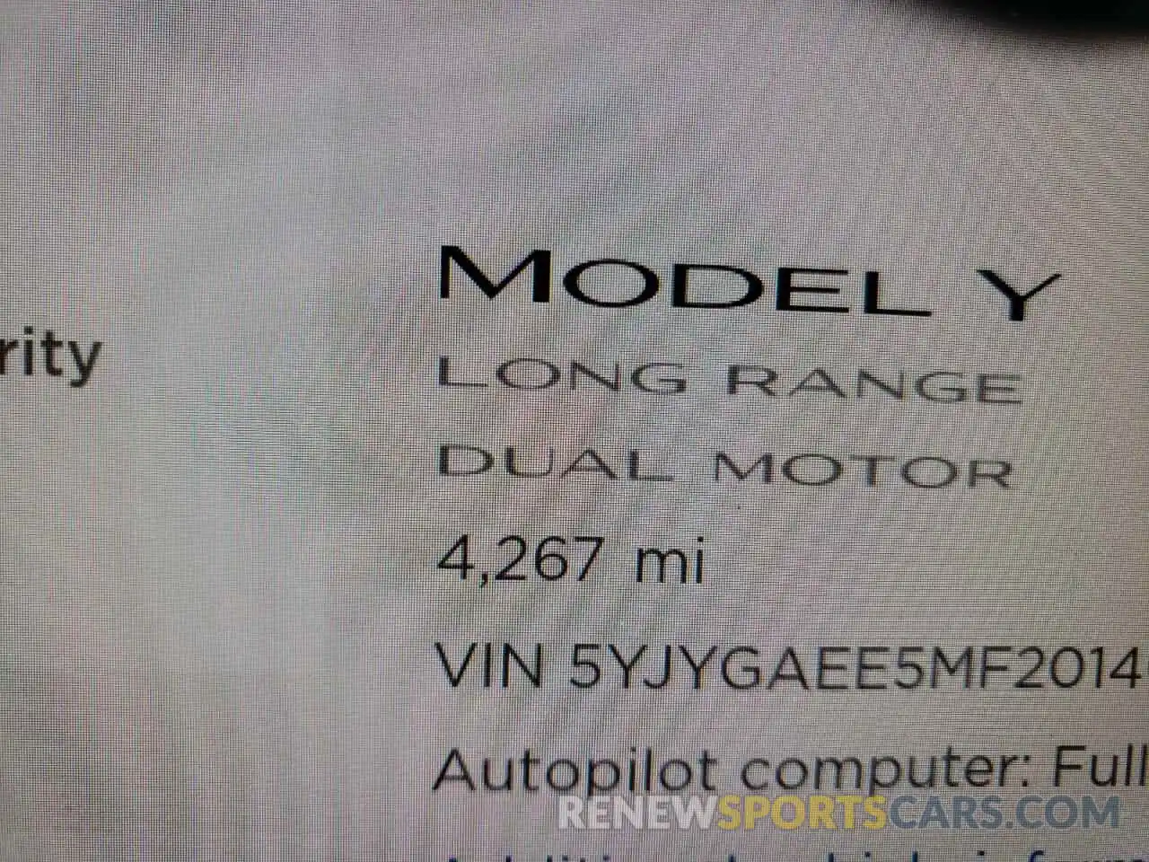 8 Photograph of a damaged car 5YJYGAEE5MF201408 TESLA MODEL Y 2021