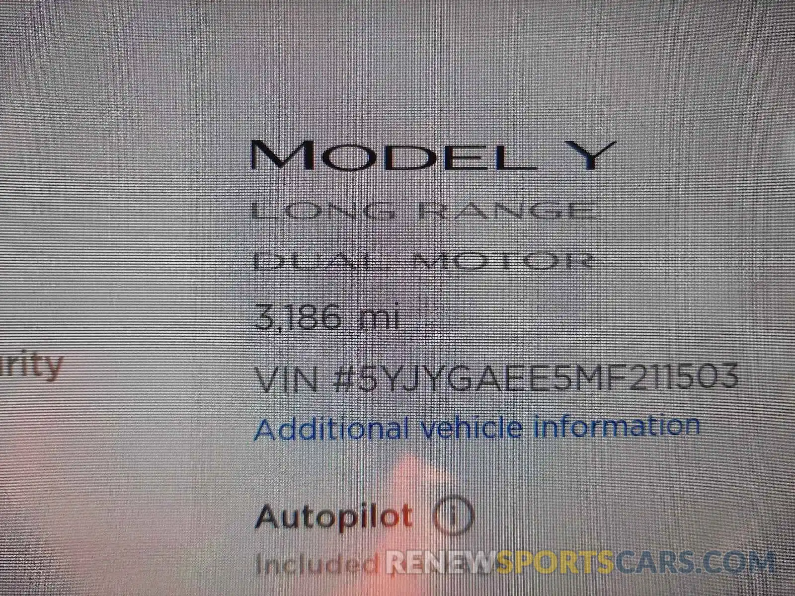 8 Photograph of a damaged car 5YJYGAEE5MF211503 TESLA MODEL Y 2021