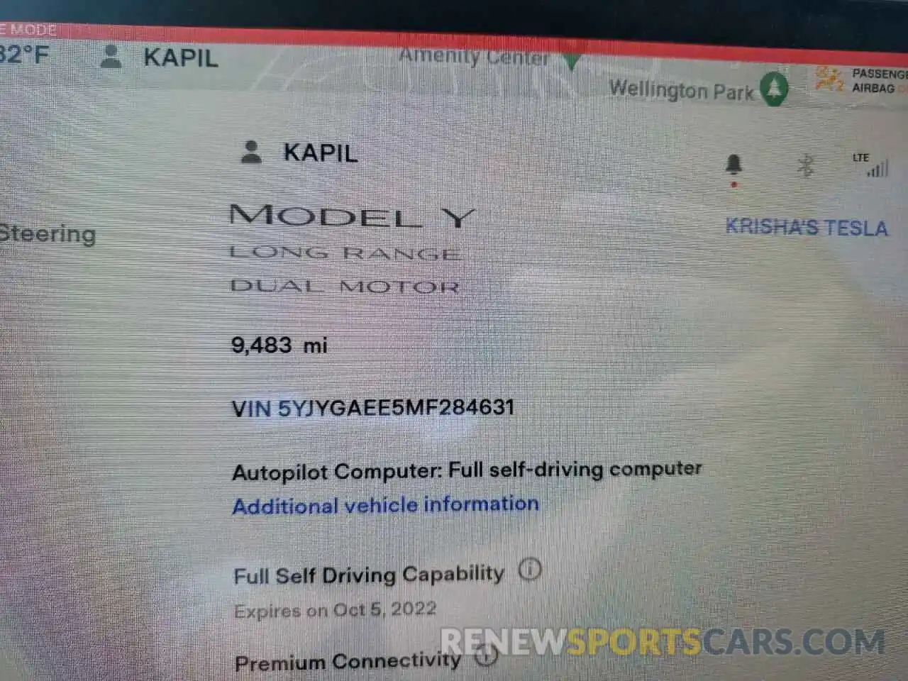 8 Photograph of a damaged car 5YJYGAEE5MF284631 TESLA MODEL Y 2021