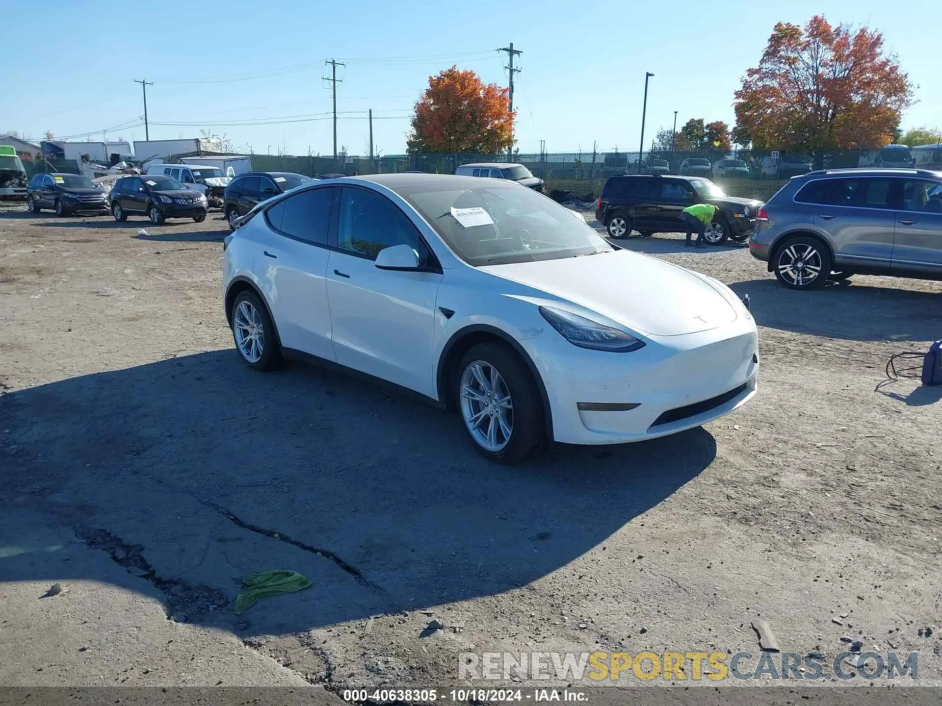 1 Photograph of a damaged car 5YJYGAEE6MF172730 TESLA MODEL Y 2021
