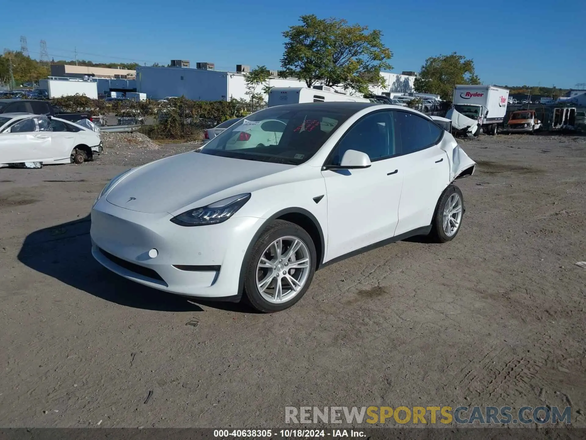 2 Photograph of a damaged car 5YJYGAEE6MF172730 TESLA MODEL Y 2021