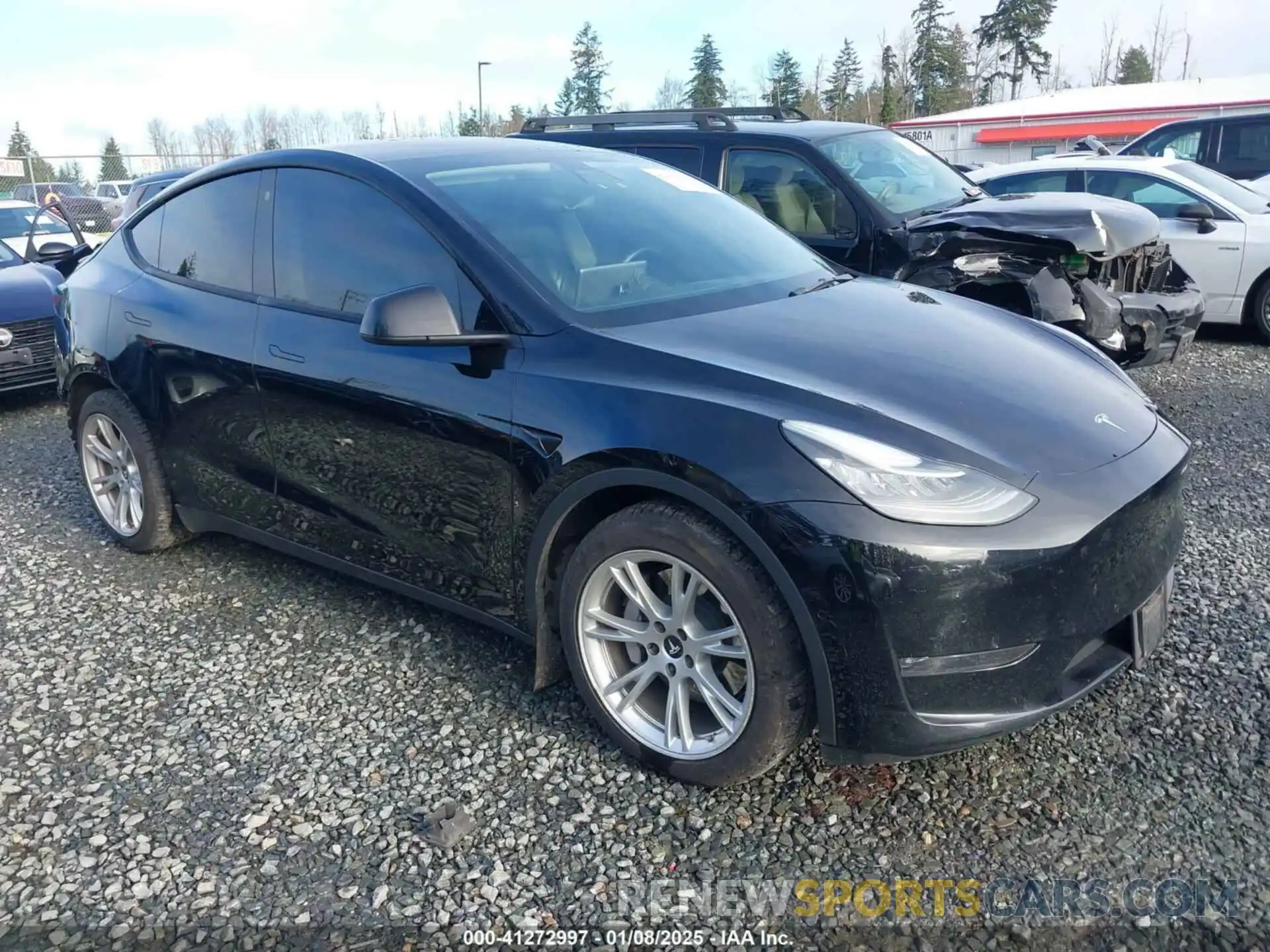 1 Photograph of a damaged car 5YJYGAEE6MF200557 TESLA MODEL Y 2021