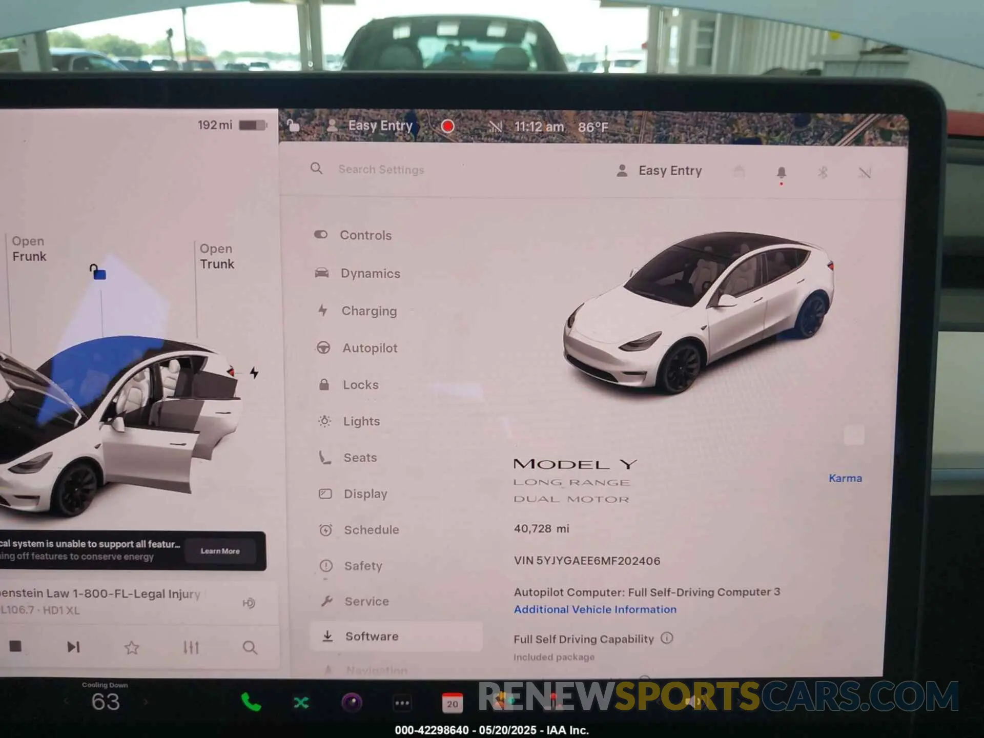 7 Photograph of a damaged car 5YJYGAEE6MF202406 TESLA MODEL Y 2021