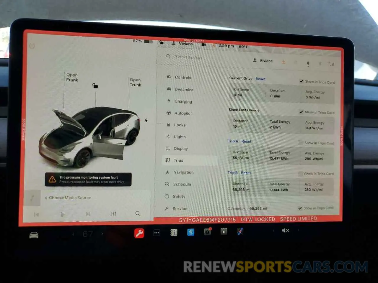 9 Photograph of a damaged car 5YJYGAEE6MF207315 TESLA MODEL Y 2021
