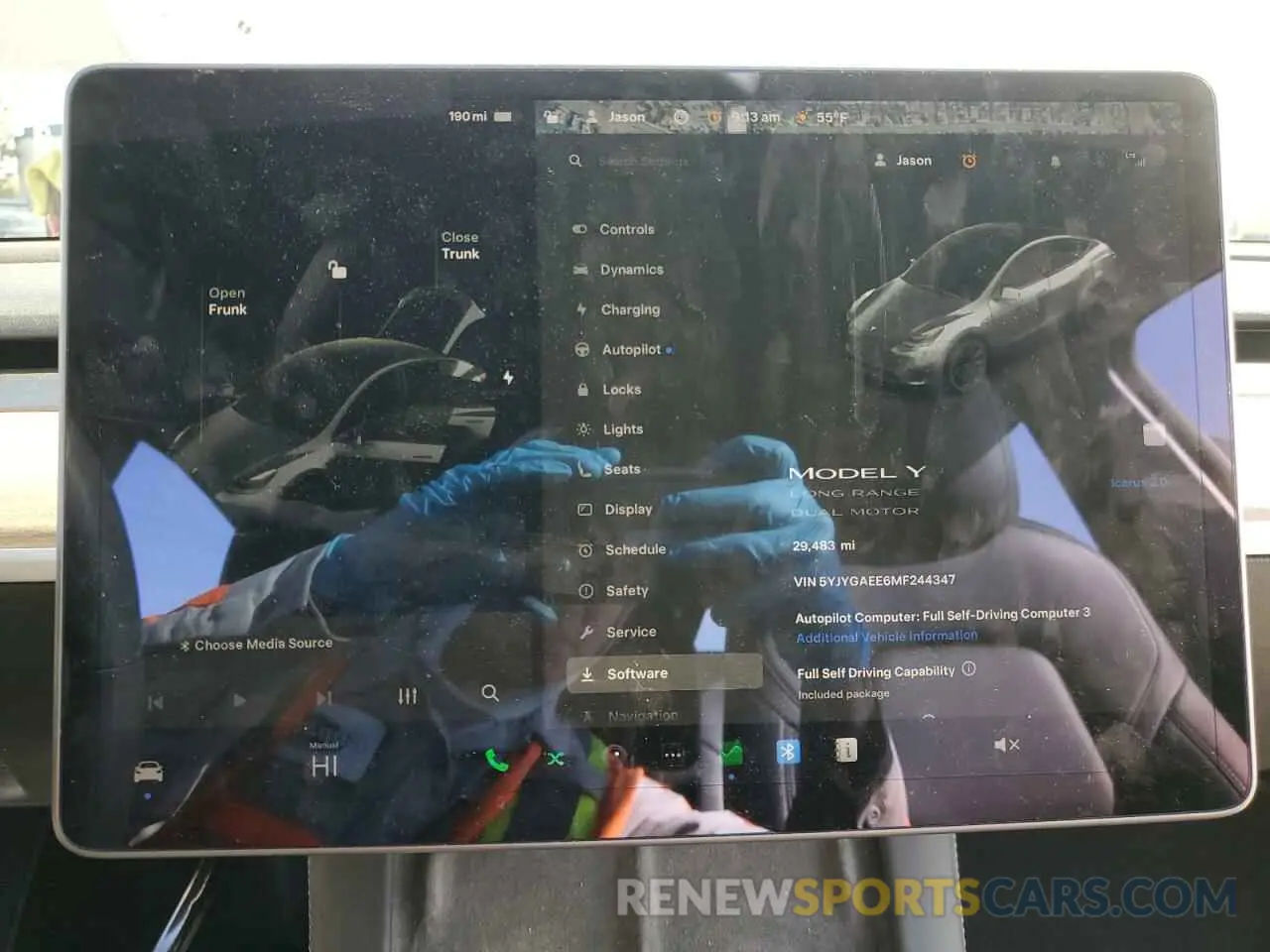 9 Photograph of a damaged car 5YJYGAEE6MF244347 TESLA MODEL Y 2021