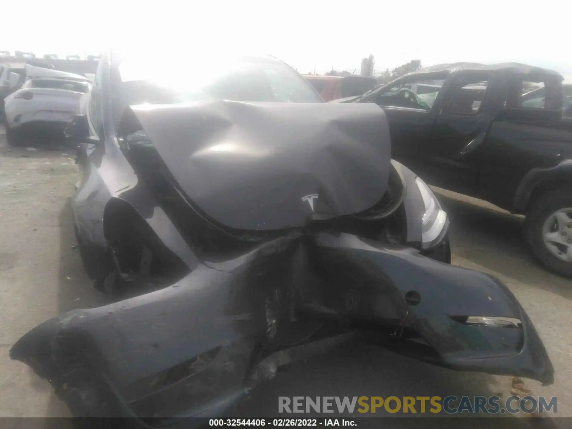 1 Photograph of a damaged car 5YJYGAEE7MF199080 TESLA MODEL Y 2021