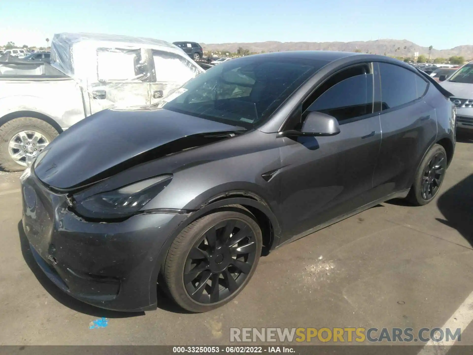 2 Photograph of a damaged car 5YJYGAEE7MF216704 TESLA MODEL Y 2021