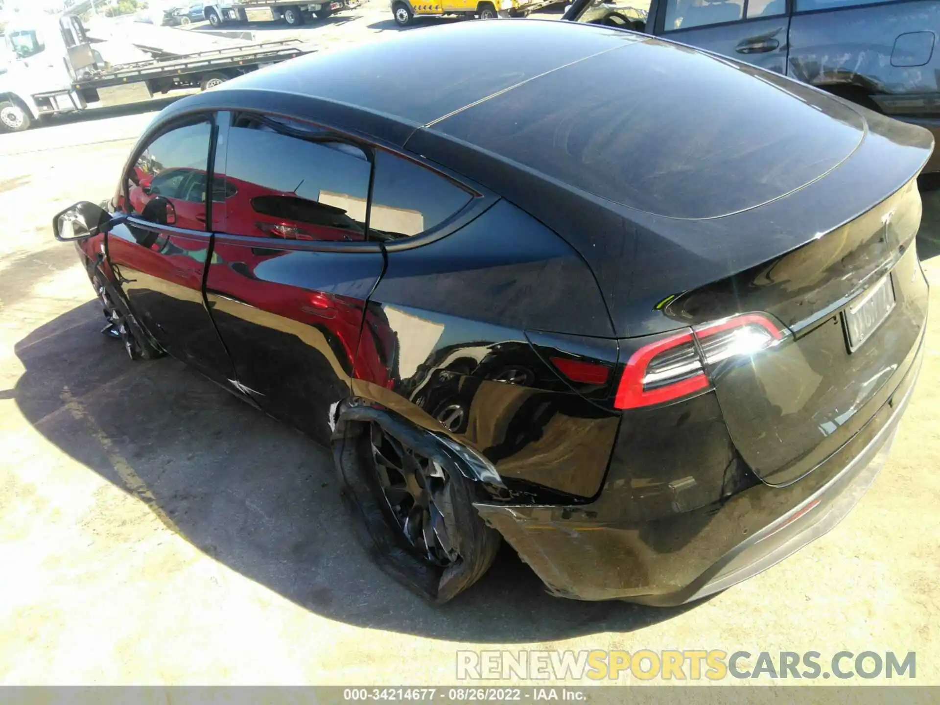 3 Photograph of a damaged car 5YJYGAEE7MF222728 TESLA MODEL Y 2021