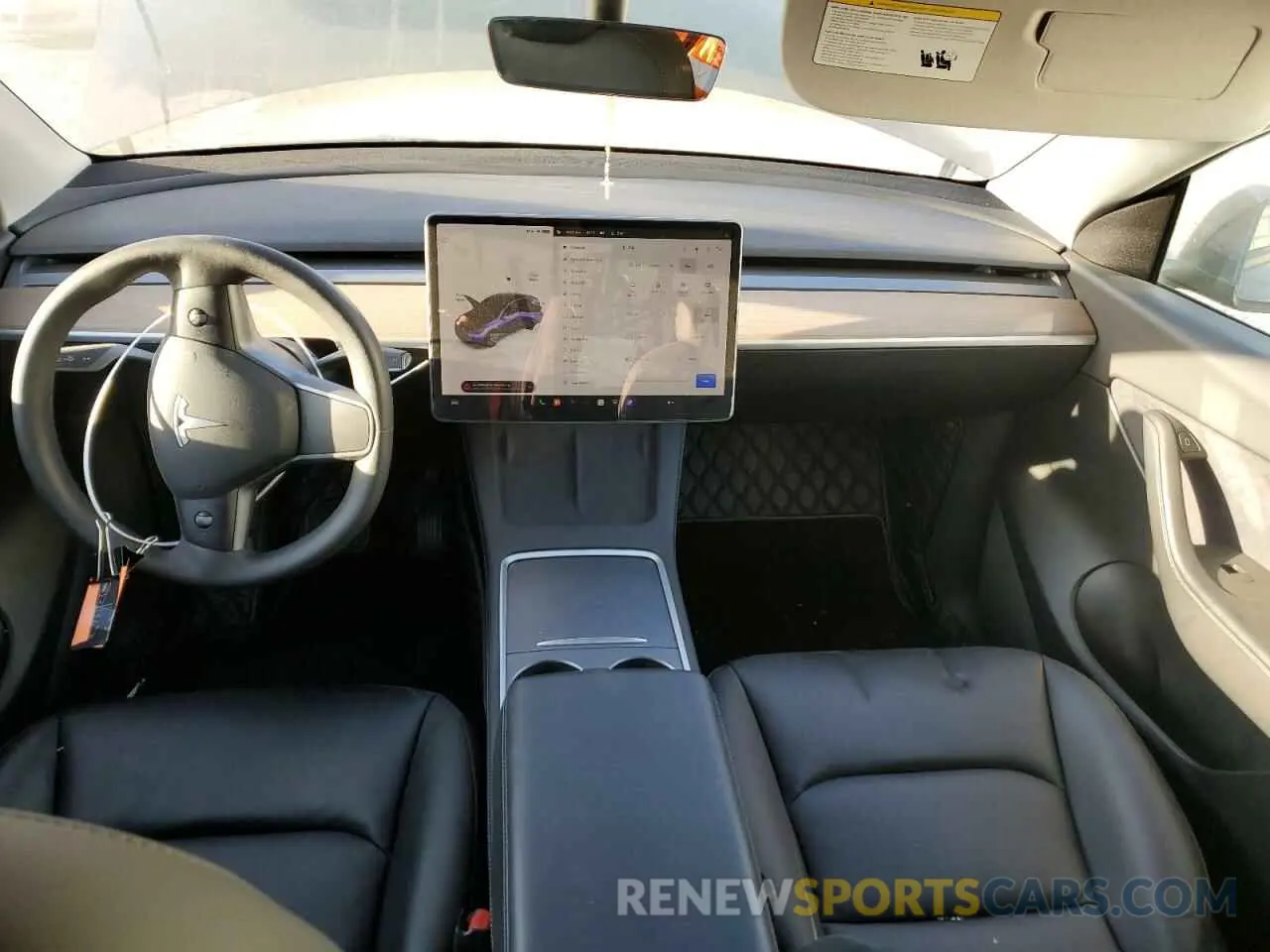 8 Photograph of a damaged car 5YJYGAEE7MF244258 TESLA MODEL Y 2021