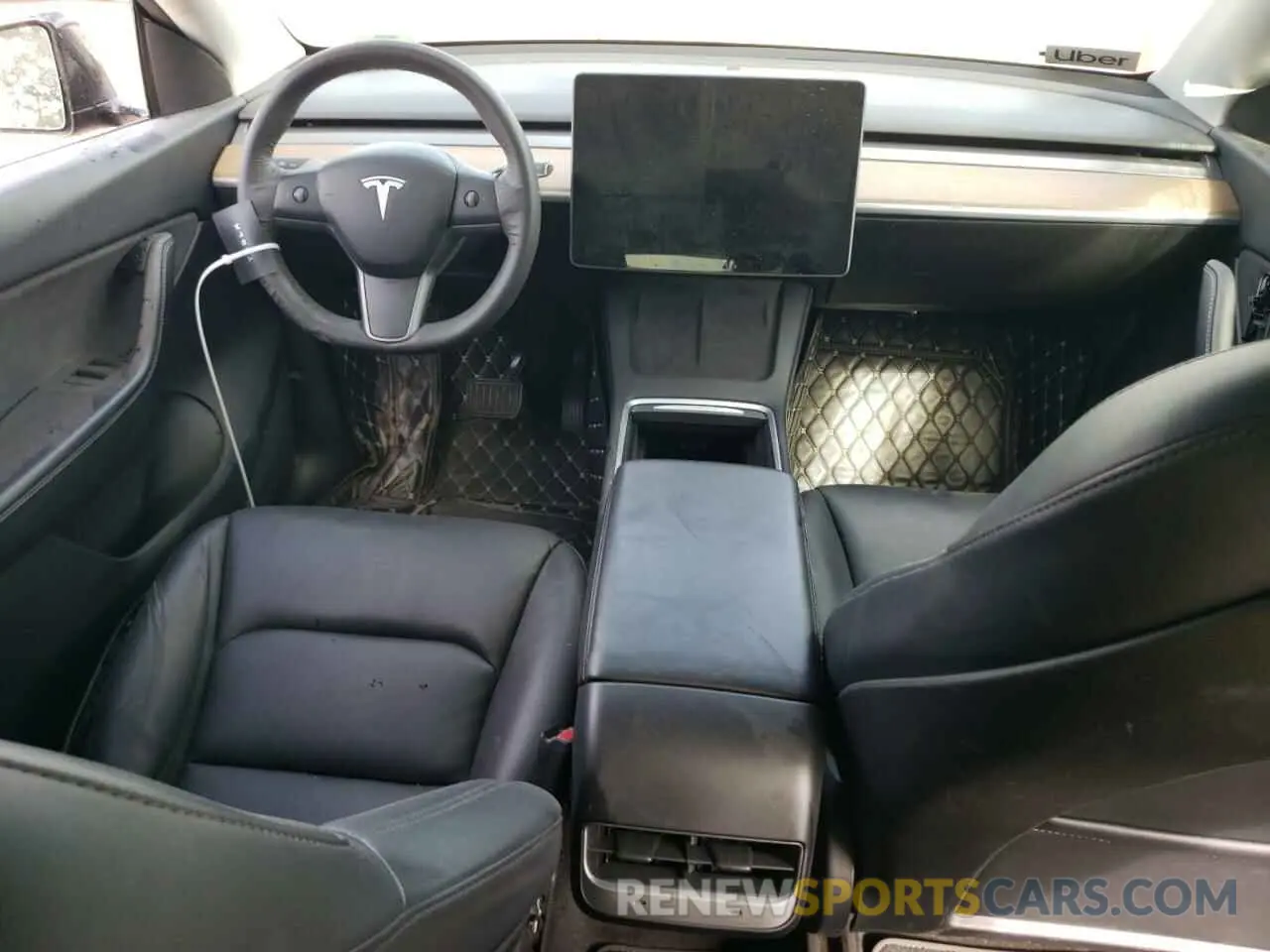 8 Photograph of a damaged car 5YJYGAEE7MF260881 TESLA MODEL Y 2021
