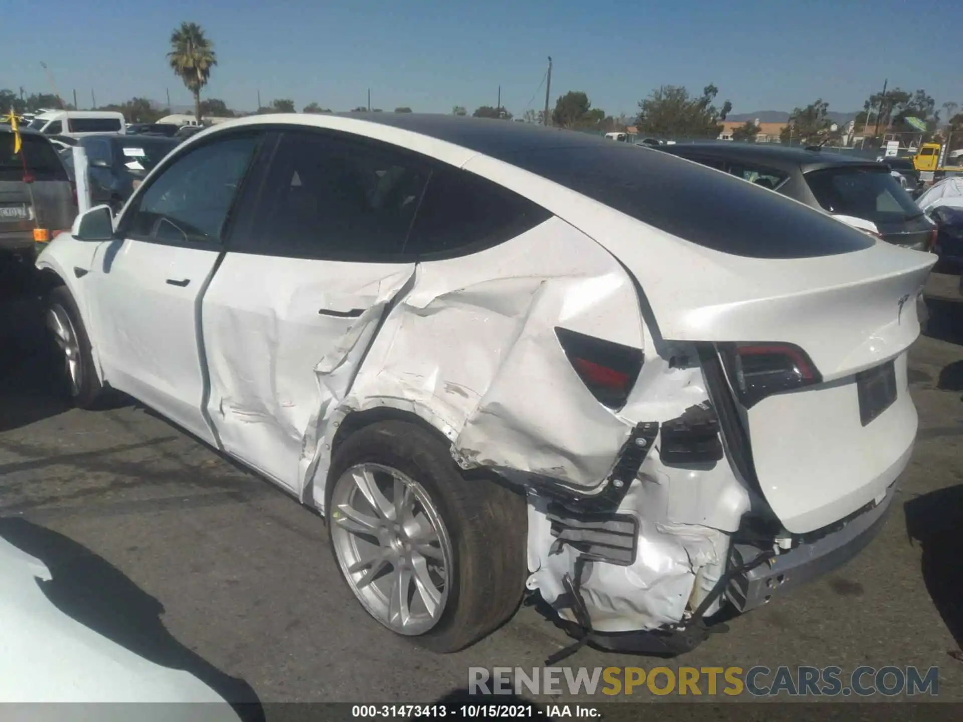 3 Photograph of a damaged car 5YJYGAEE8MF179758 TESLA MODEL Y 2021