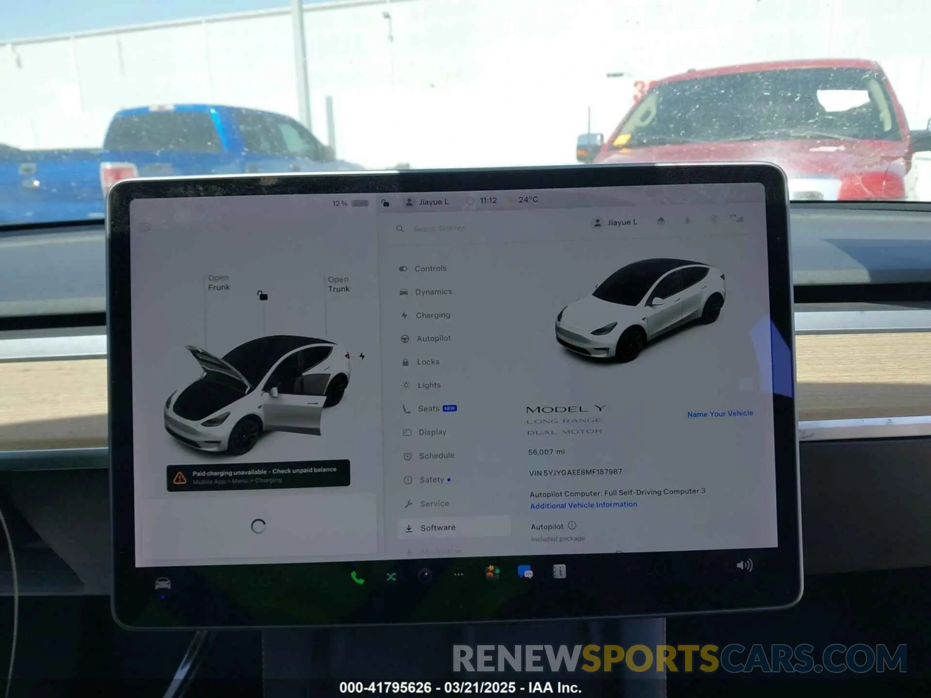 19 Photograph of a damaged car 5YJYGAEE8MF187987 TESLA MODEL Y 2021