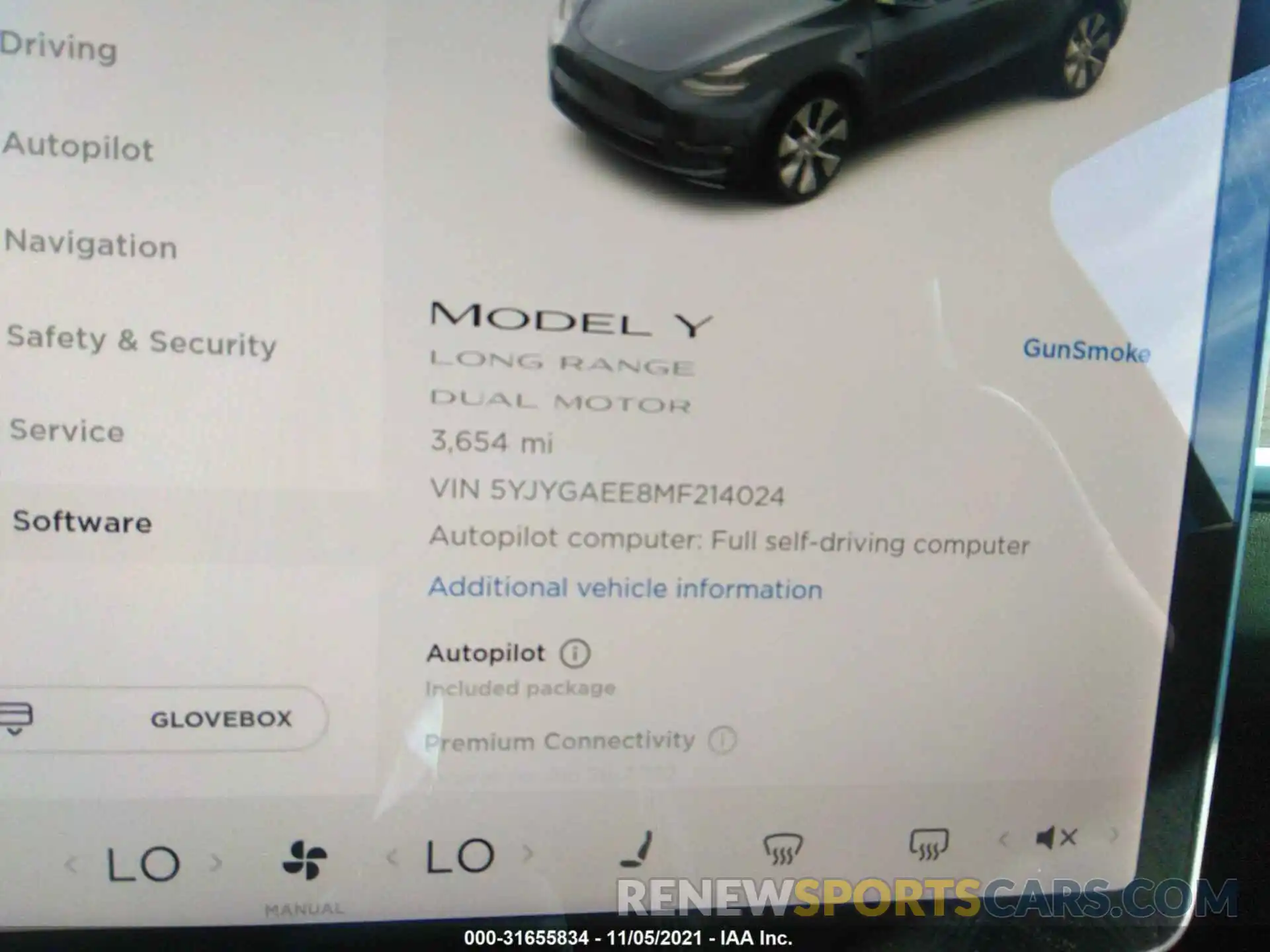 7 Photograph of a damaged car 5YJYGAEE8MF214024 TESLA MODEL Y 2021