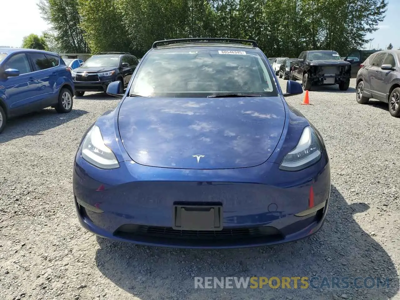 5 Photograph of a damaged car 5YJYGAEE8MF257424 TESLA MODEL Y 2021