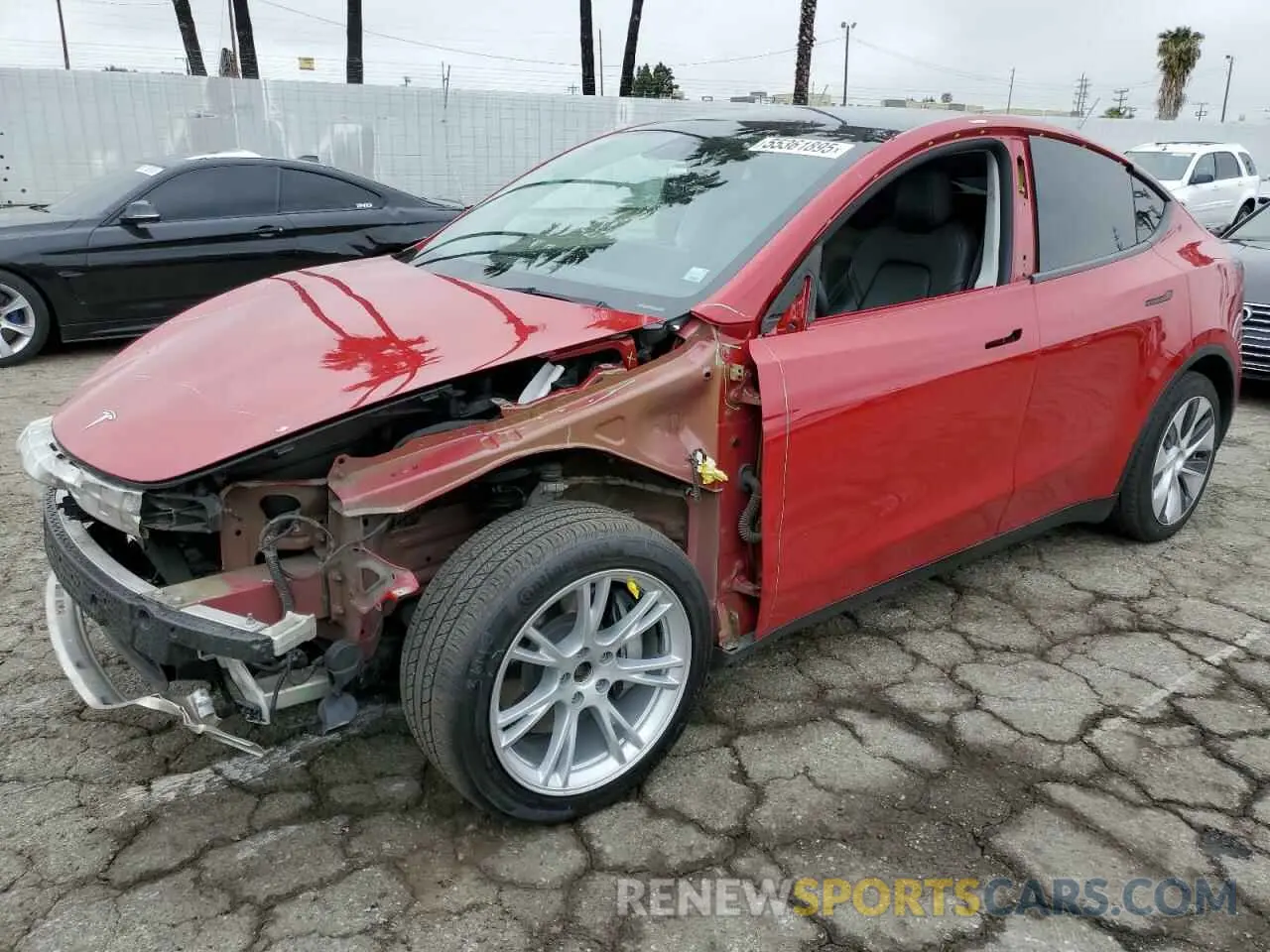 1 Photograph of a damaged car 5YJYGAEE8MF271176 TESLA MODEL Y 2021