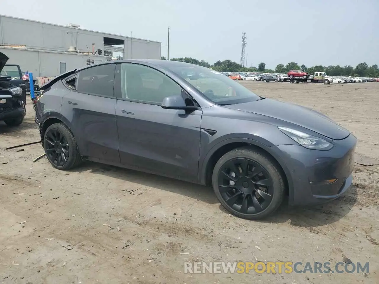 4 Photograph of a damaged car 5YJYGAEE9MF256444 TESLA MODEL Y 2021