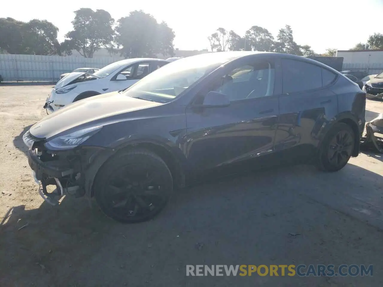 1 Photograph of a damaged car 5YJYGAEEXMF230158 TESLA MODEL Y 2021