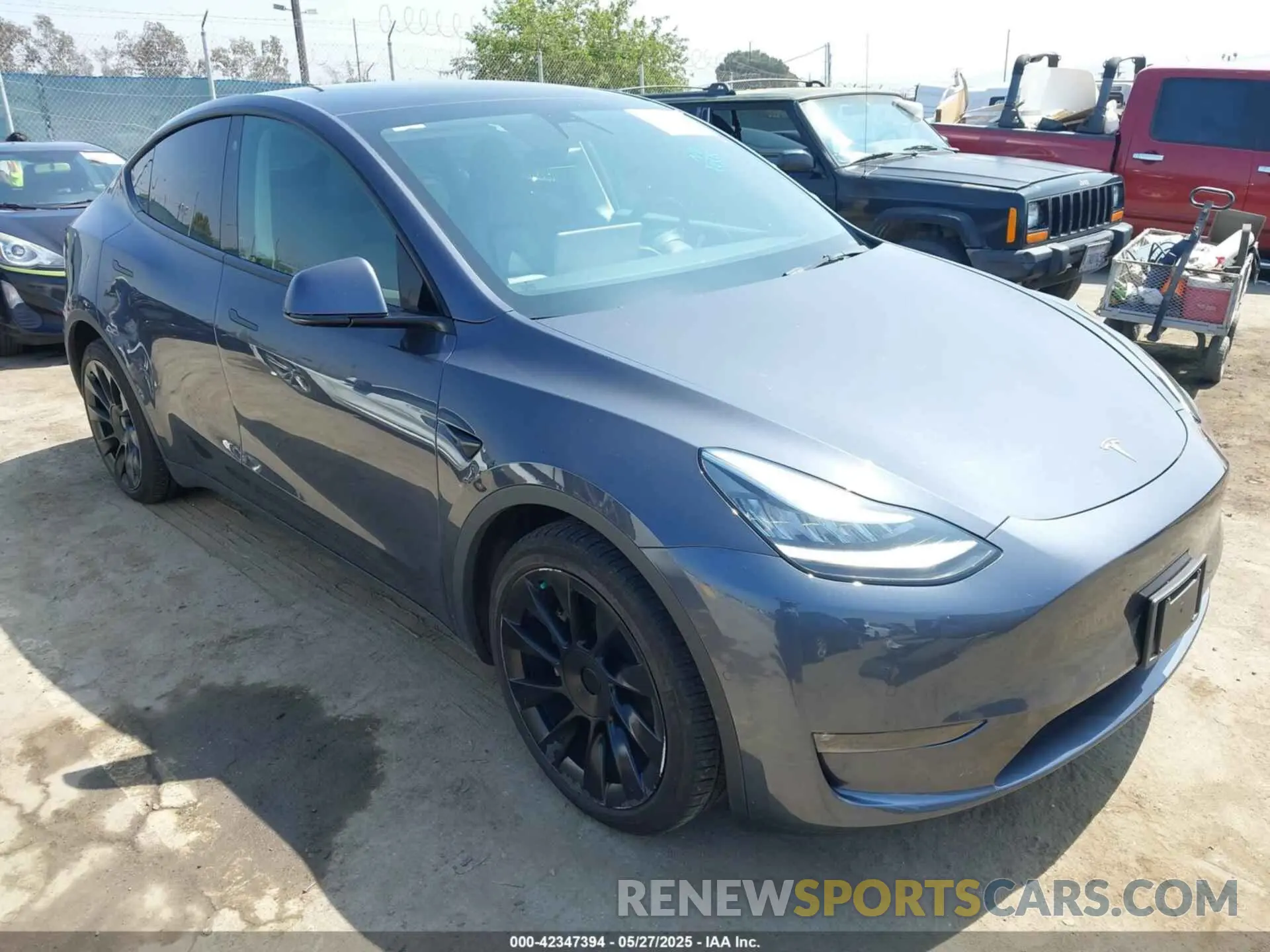 1 Photograph of a damaged car 5YJYGAEEXMF299450 TESLA MODEL Y 2021