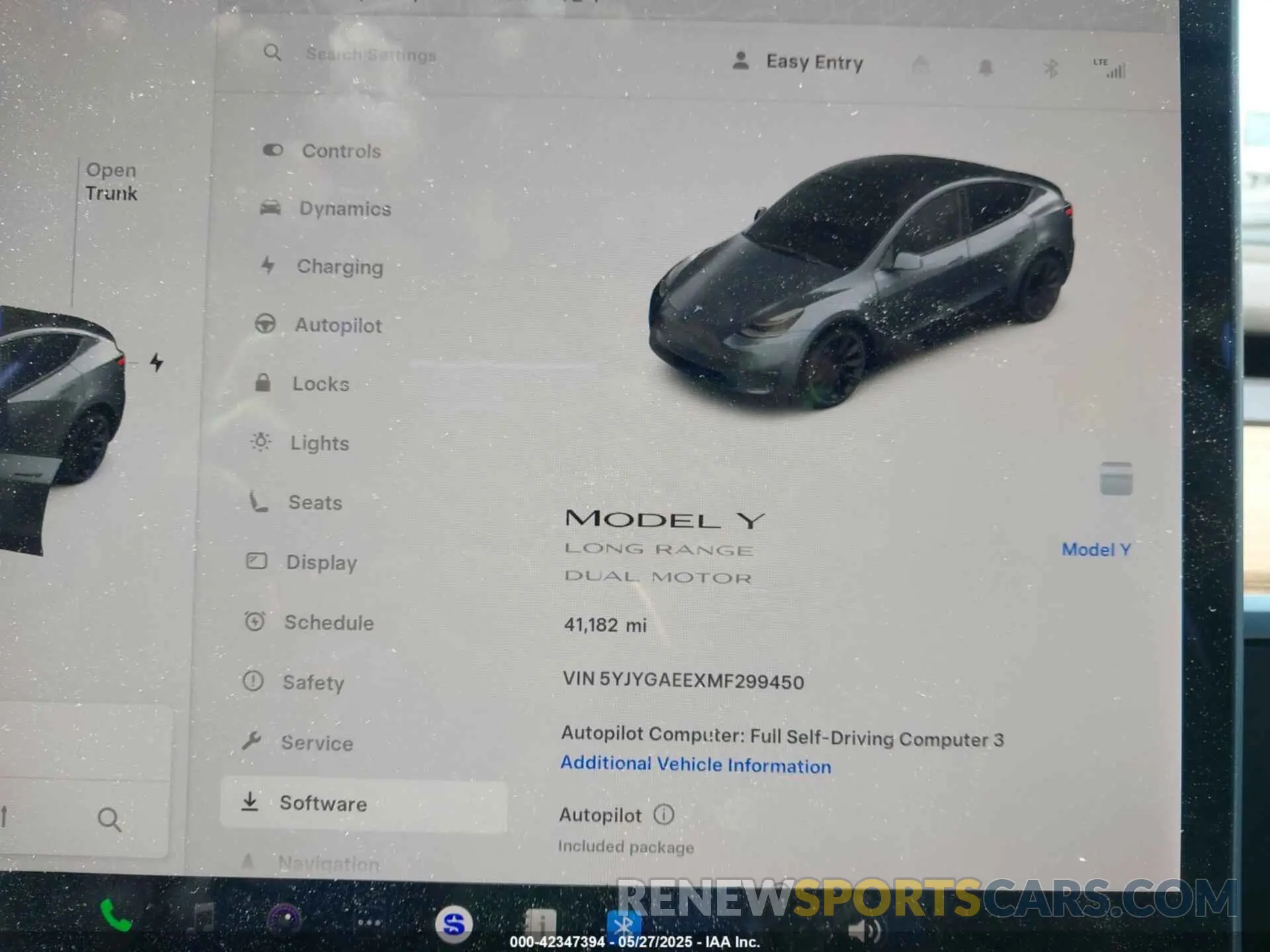 7 Photograph of a damaged car 5YJYGAEEXMF299450 TESLA MODEL Y 2021
