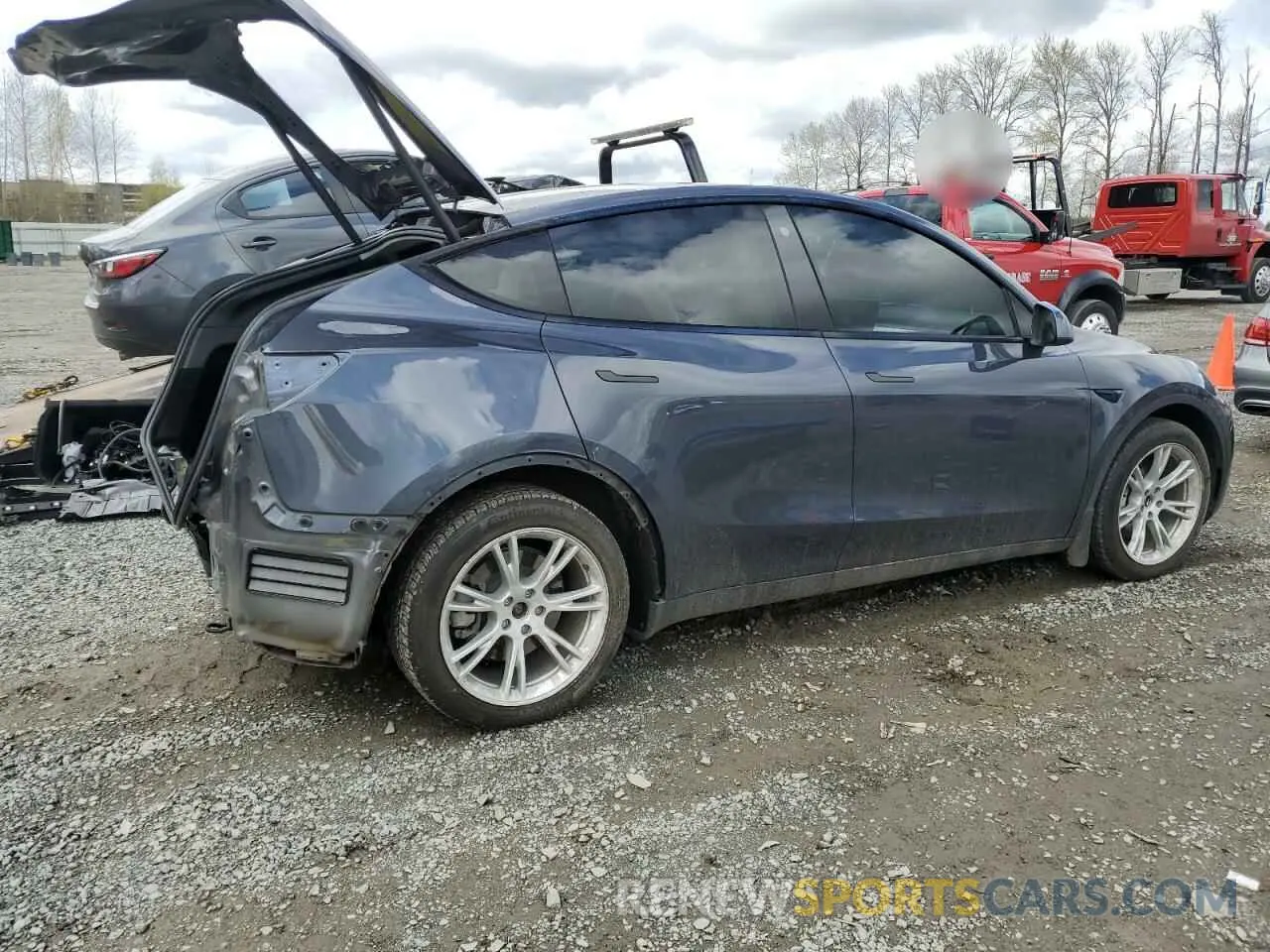 3 Photograph of a damaged car 5YJYGAEEXMF300144 TESLA MODEL Y 2021