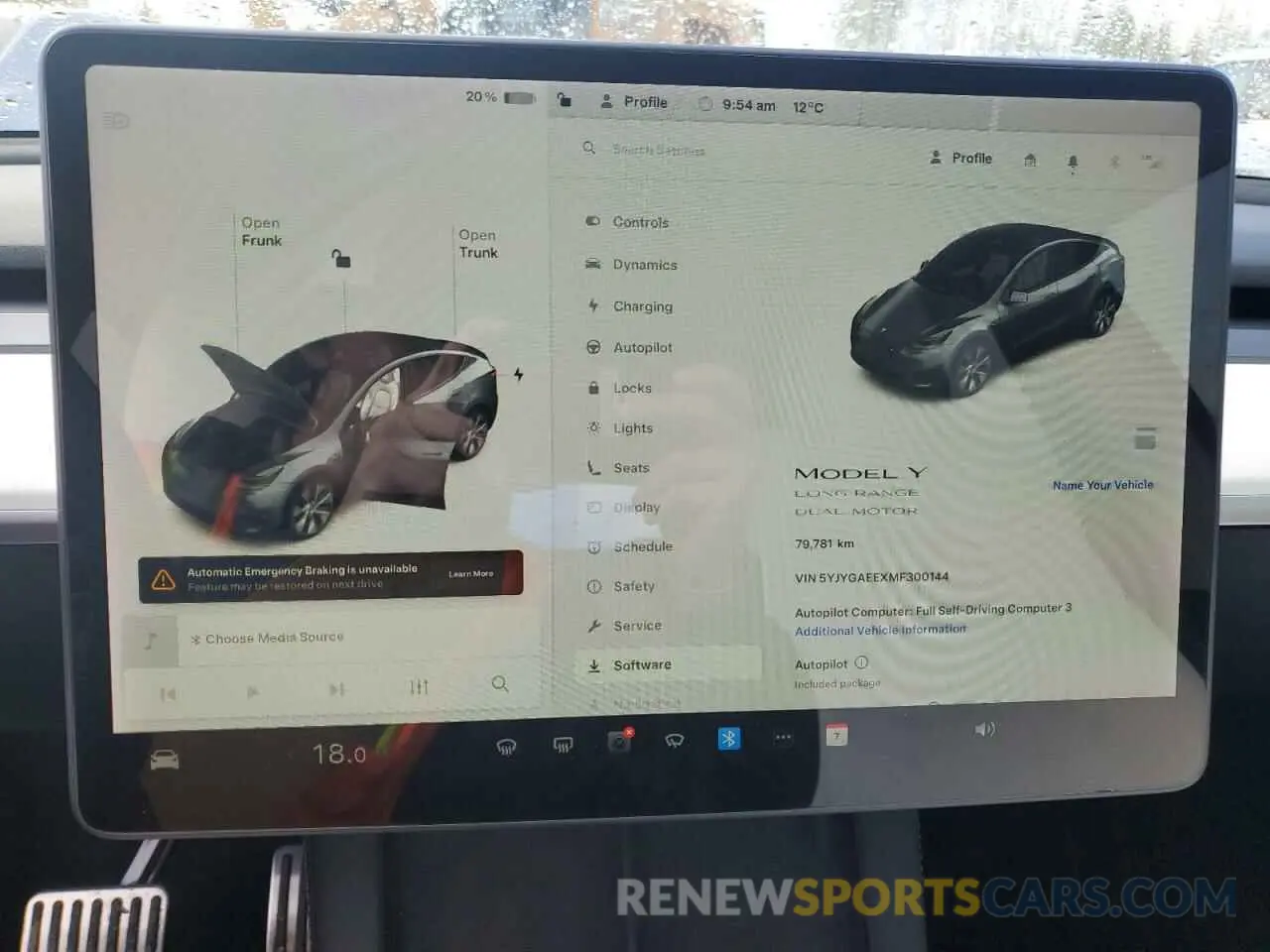 9 Photograph of a damaged car 5YJYGAEEXMF300144 TESLA MODEL Y 2021