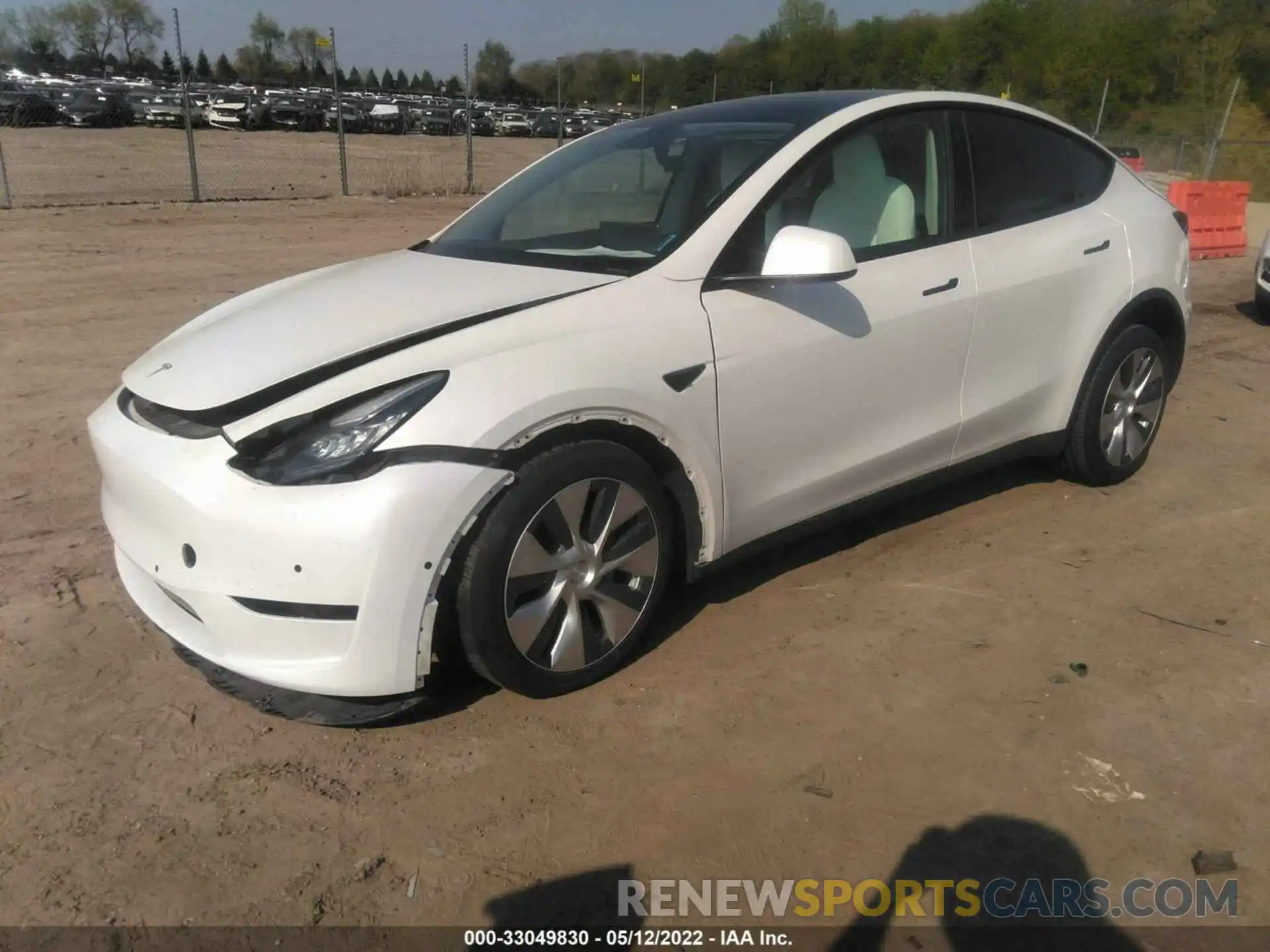 2 Photograph of a damaged car 5YJYGDED0MF103329 TESLA MODEL Y 2021